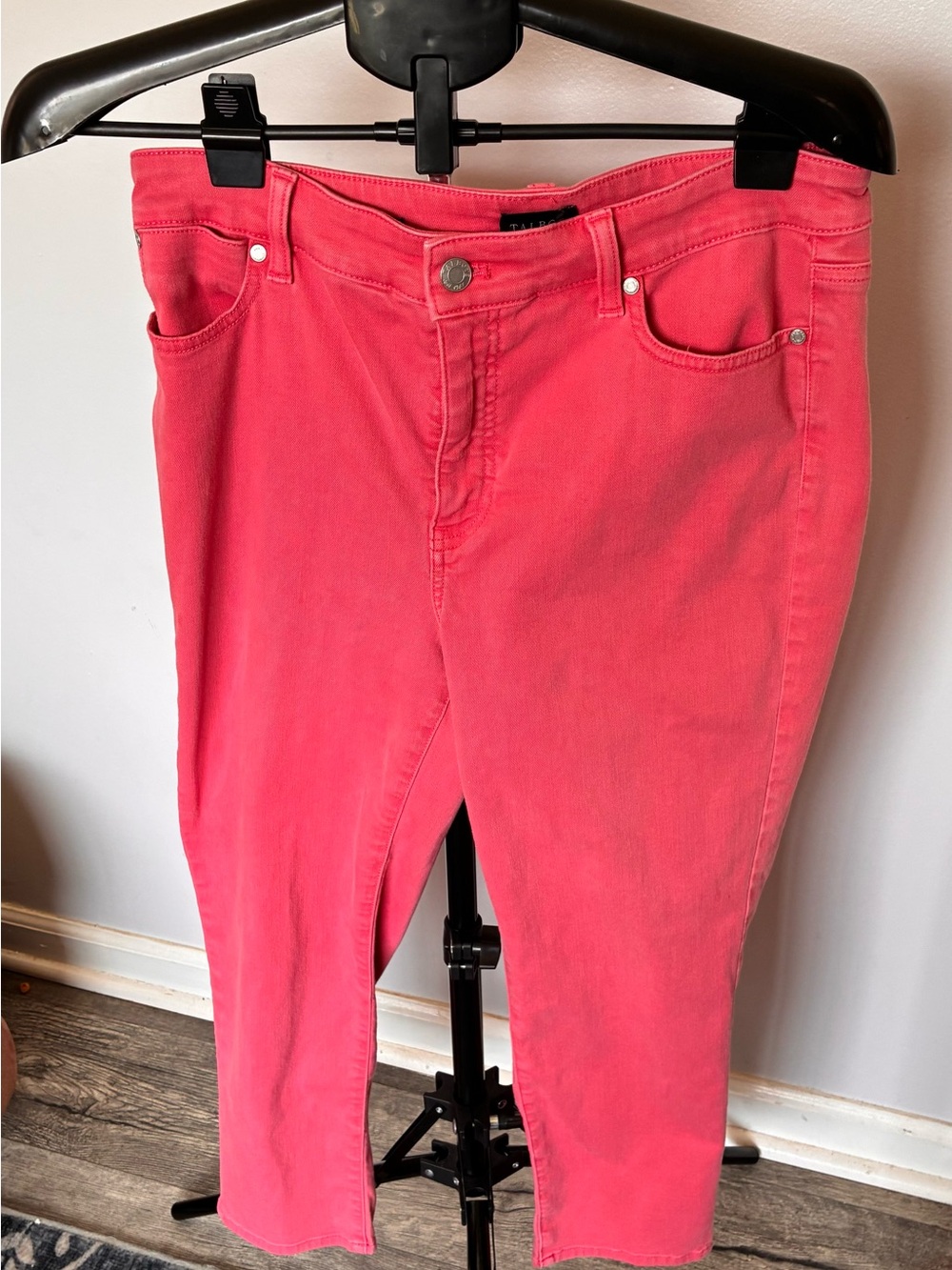 Talbots Coral-Pink Ankle Skinny Jeans